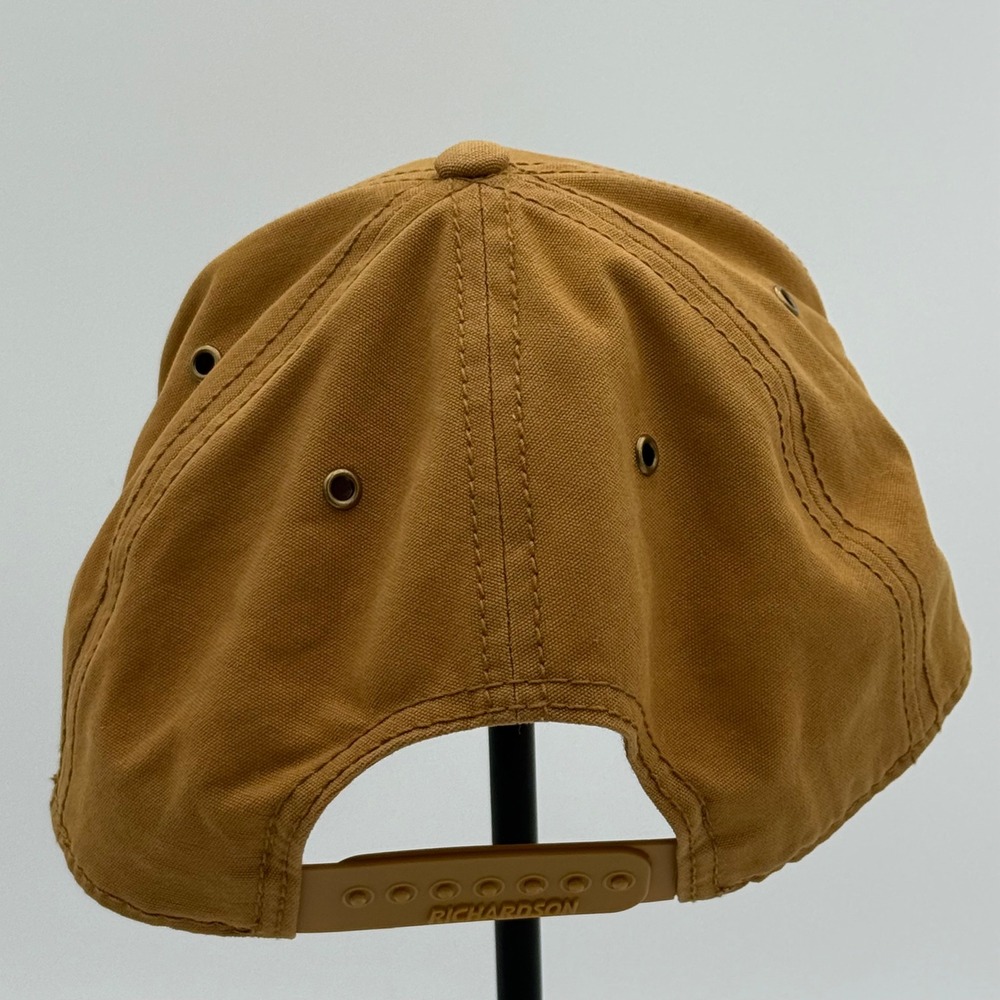 Richardson Style 336 Carnegie Mellon Snapback Hat Brown Duck Cloth Mens Cap - Picture 4 of 6